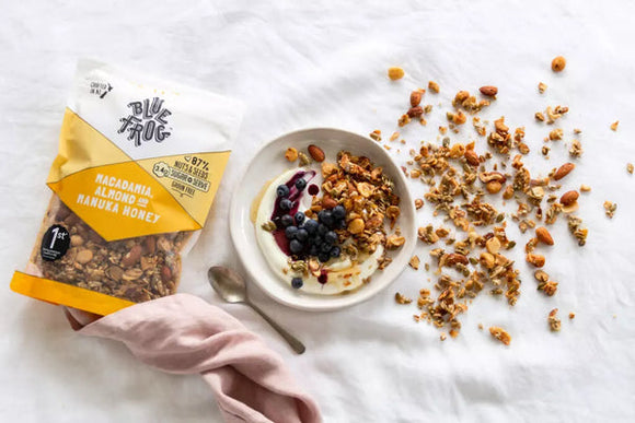 Granola Manuka Honey Cereal setup | Blue Frog 