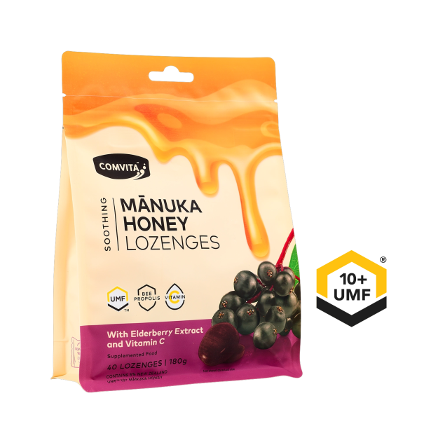 Manuka Honey Lozenges with Elderberry Extract and Vitamin C 500g | Comvita