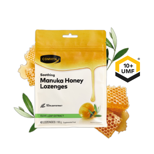 Manuka Honey Lozenges Olive Leaf Extract 40 Lozenges | Comvita