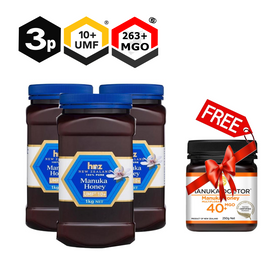 HNZ 3Kg UMF 10+ Manuka Honey + FREE GIFT