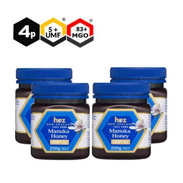 Bundle 4 Jars of UMF 5+ Manuka Honey 250g | HNZ