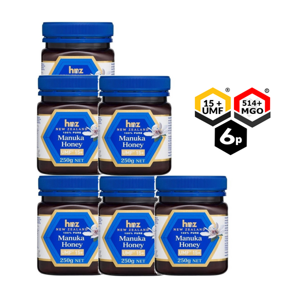 BUNDLE 6 Jars of Manuka Honey HNZ UMF 15+