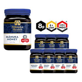BUNDLE 8 x MGO 115+ Manuka Honey 500g | Manuka Health