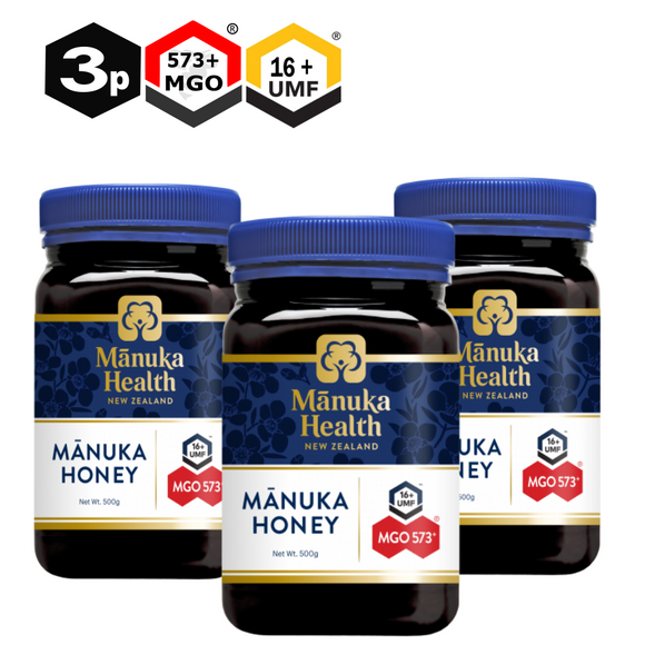 Bundle 3 X MGO 573+ Manuka Honey 500g | Manuka Health