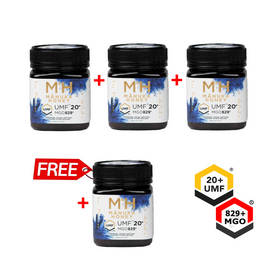 UMF 20+ Manuka Honey 250g | BUY 3 GET 1 FREE