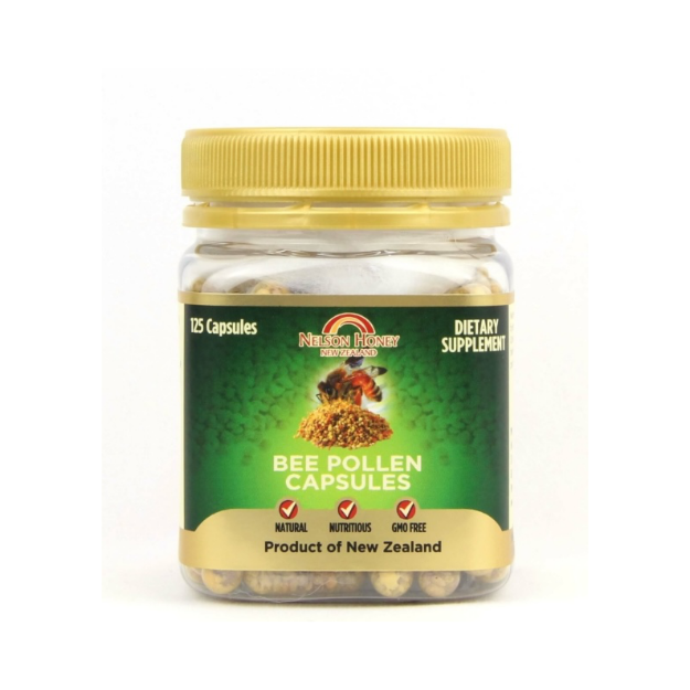 Bee Pollen Capsules 125g | Nelson Honey 