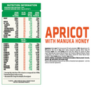 Apricot With Manuka Honey 8 Bites Ingredients