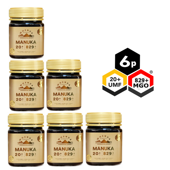 BUNDLE 6 Jars of UMF 20+ Manuka Honey 250g | Whenua