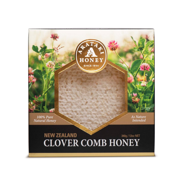 Clover Comb Honey - 340g | Arataki 