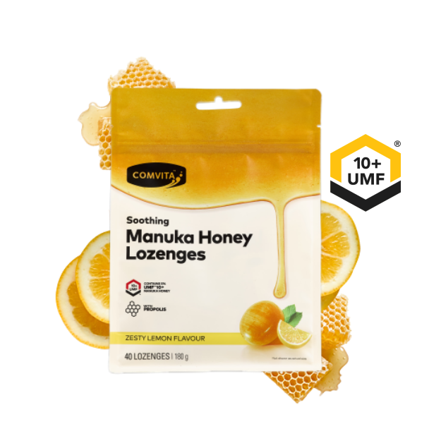 Comvita Manuka Honey Lozenges Lemon with Propolis - 40s