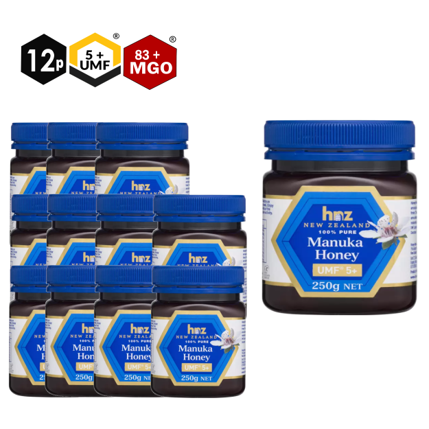 Bundle 12 Jars of UMF 5+ Manuka Honey 250g | HNZ