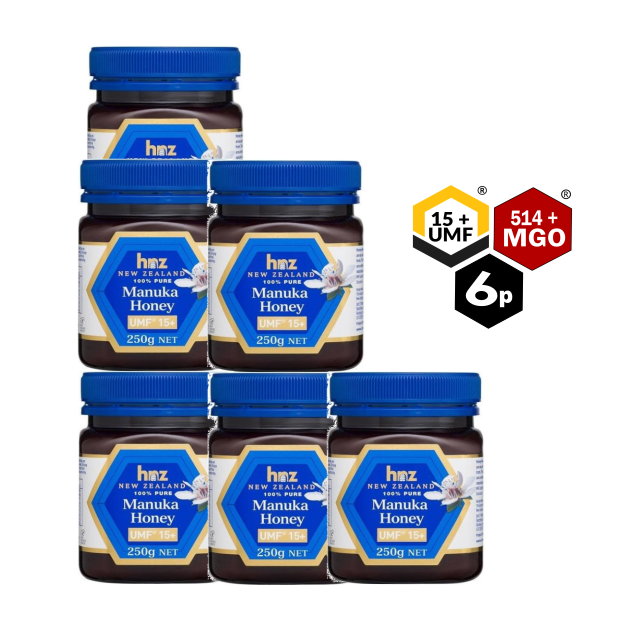 BUNDLE 6 Jars of Manuka Honey HNZ UMF 15+