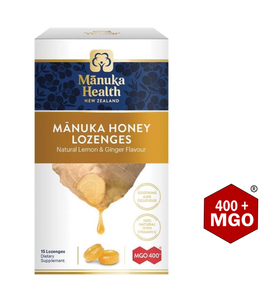 Manuka Honey with Ginger & Lemon Lozenges| Manuka Health 