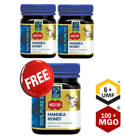 Buy 2 get 1 free ManukaHoney MGO100 250g