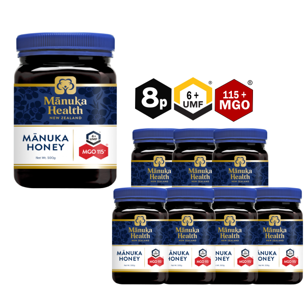 8 X MGO 115+ Manuka Honey | 500g