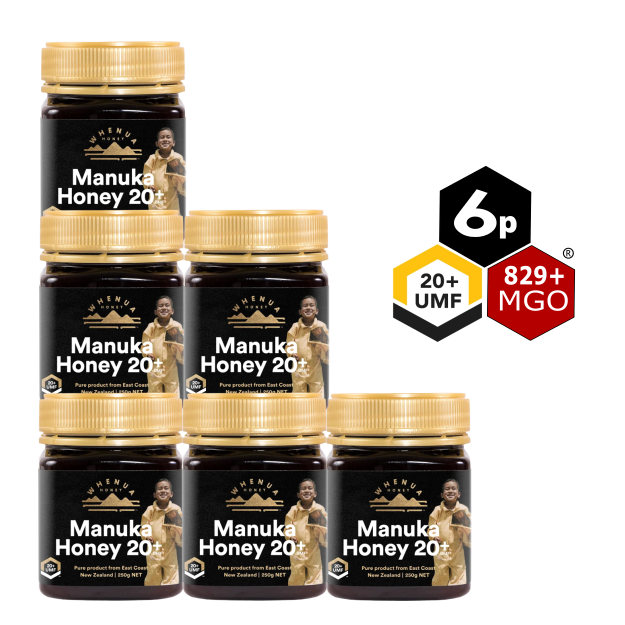 BUNDLE 6 Jars of UMF 20+ Manuka Honey 250g | Whenua 